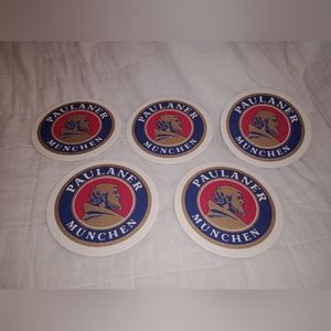 Paulaner Munchen German Beer Coasters New Old Stock